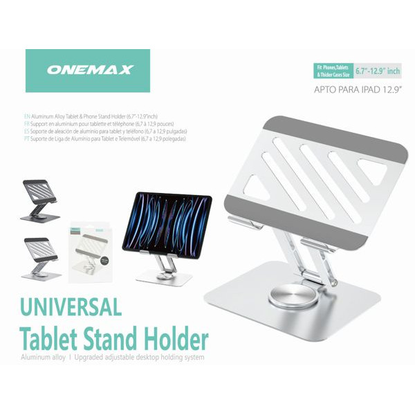 Soporte de Aluminion Giratorio para Mesa - Apto para iPad Pro 12.9" X67