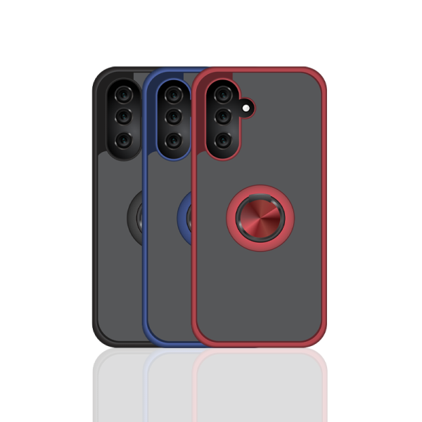 Funda Mate Translúcido Soporte Anillo iman 360 Grados para Samsung Galaxy A26