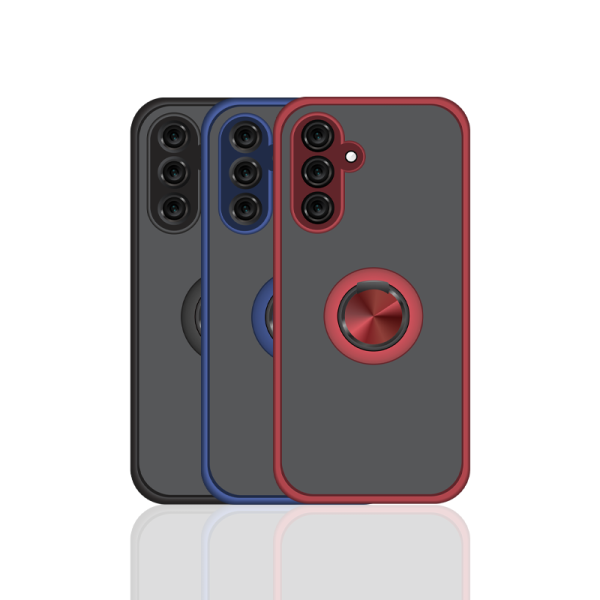 Funda Mate Translúcido Soporte Anillo iman 360 Grados para Samsung Galaxy A25