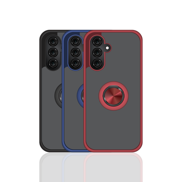 Funda Mate Translúcido Soporte Anillo iman 360 Grados para Samsung Galaxy A16