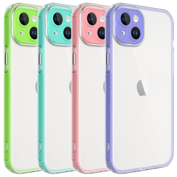 Funda de Teléfono con Borde Color para iPhone 14