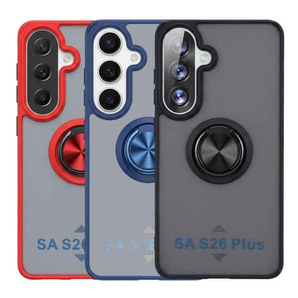Funda Mate Translúcido Soporte Anillo iman 360 Grados para Samsung S26 Plus