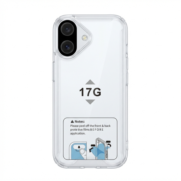 Funda Rígida Transparente Antigolpe Para iPhone 17