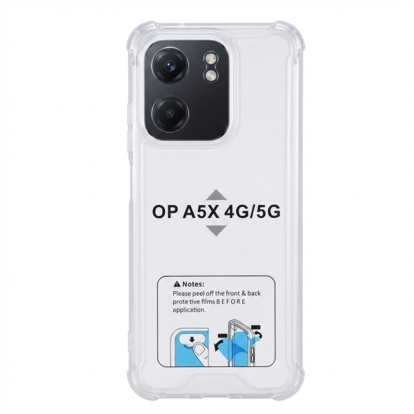 Funda Rígida Transparente Antigolpe Para Oppo A5x 4G / 5G