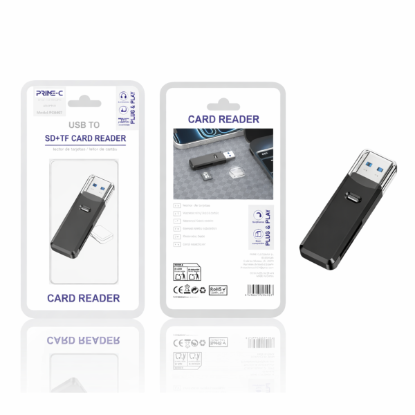 Lector USB a SD+TF (dos en uno) 3.0 PC8407