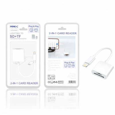 Lector Tarjeta de Lightning a SD y TF PC8411