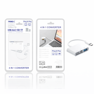 Lector de Type-C a USB,SD,TF y Carga PC8413