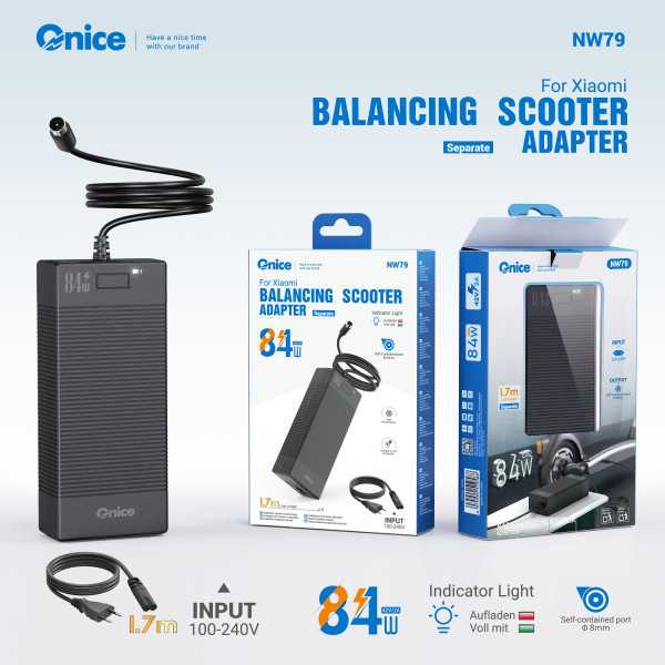 Cargador Universal Patinete Scooter Xiaomi 84W 1.7M NW79