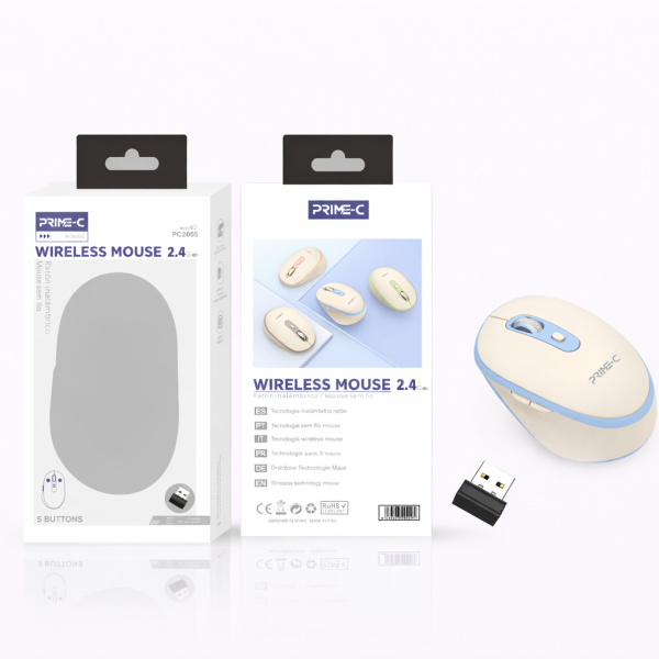 Raton Inalambrico Mouse PC2005-BBL En Azul