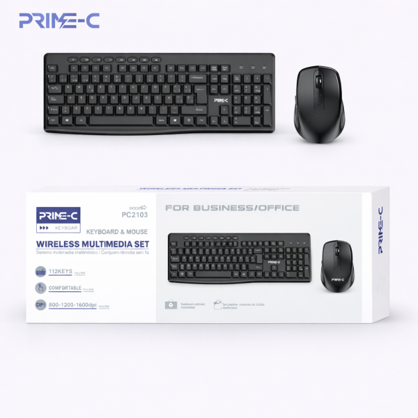 Kit Teclado y Raton para Ordenador Inalambrico PC2103
