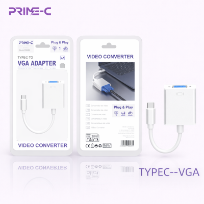 Adaptador Convertidro TYPE-C a VGA PC8505