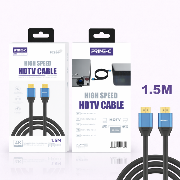 Cable HDMI 4K HIGH SPEED PC8504-1.5M