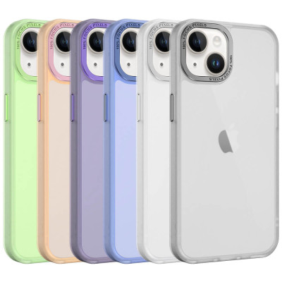 Funda Semitransparente con borde de Metal para iPhone 14 Plus