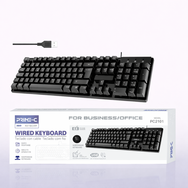 Teclado para Ordenador con Cable PC2101