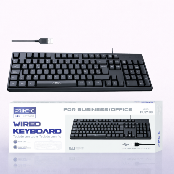 Teclado para Ordenador con Cable PC2100
