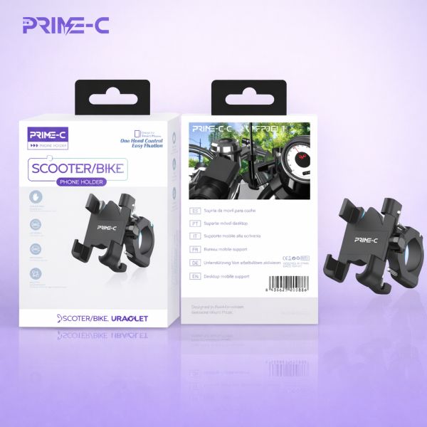 Soporte Bicicleta o Motocicleta Universal con Montaje Manillar para 4.7"-6.7" PC8320
