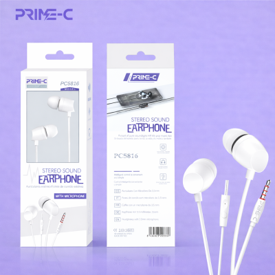 Auriculares Jack 3.5mm con Microfono PC5816-BLANCO