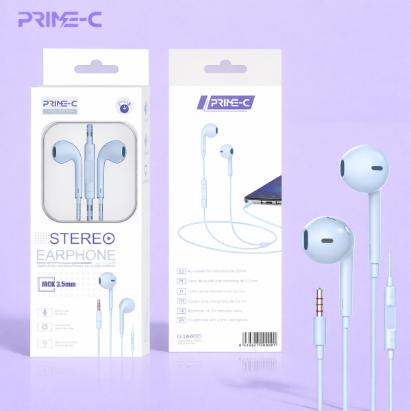 Auriculares Jack 3.5mm con Microfono PC5824-BLUE