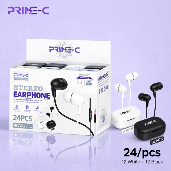 Auriculares Jack 3.5mm con Microfono 24 PCS PC5827-MIX-24U