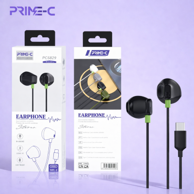 Auriculares Type-C con Microfono PC5829-BK