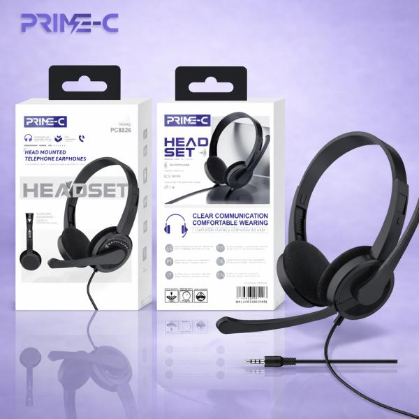 Casco Gaming con Cable Jack 3.5mm PC5826-BLACK
