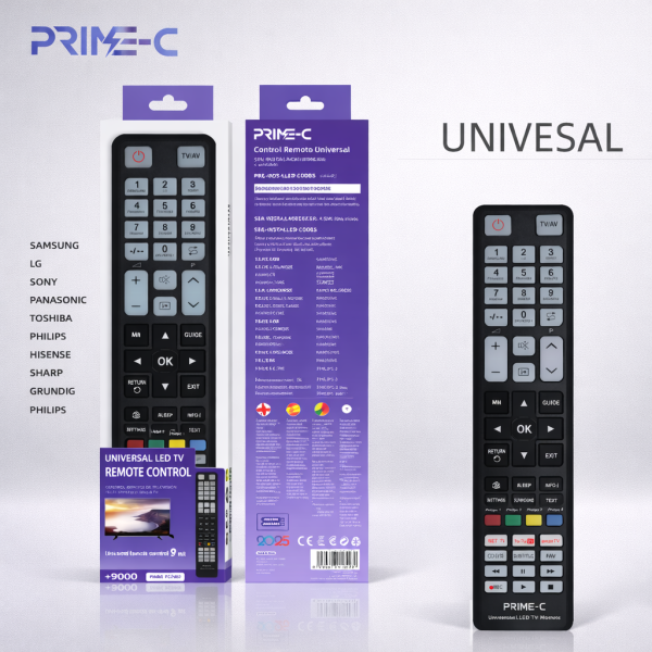 Mando Universal para Television Sin Instalacion para Usar PC7602