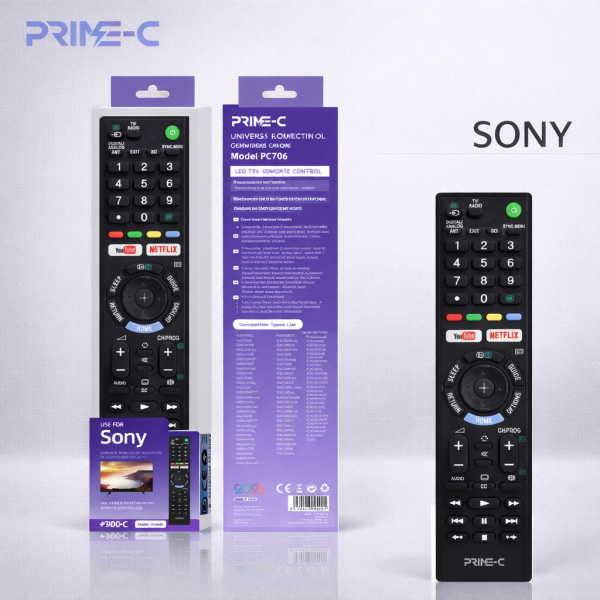 Mando SONY para Television Sin Instalacion para Usar PC7606