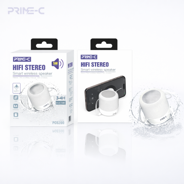 Mini Altavoz Inalambrico Bluethoth de 3W PC6200-WHITE