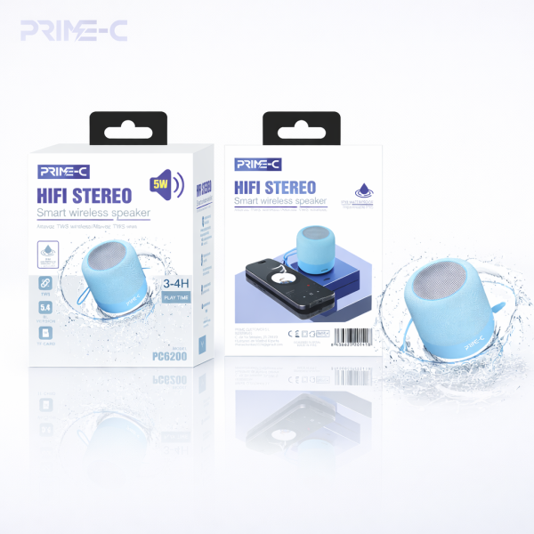 Mini Altavoz Inalambrico Bluethoth de 3W PC6200-BLUE