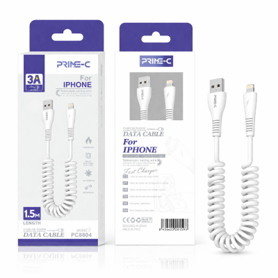 Cable USB - Lightning 3A 1.5M Carga Rápida y Segura PC8804