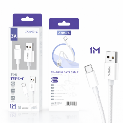 Cable USB - Type-C 1M 3A Carga Rápida y Segura para Apple PC8832-WH