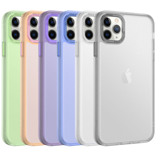 Funda Semitransparente con borde de Metal para iPhone 11 Pro Max