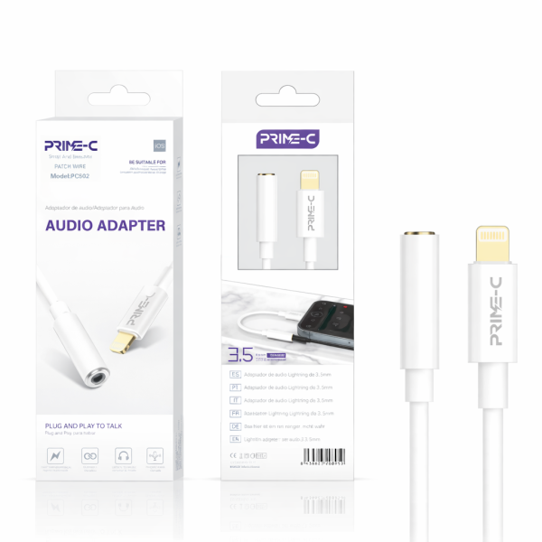 Cable Audio Jack 3.5mm Hembra a Lithning PC502