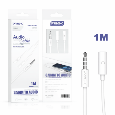 Cable Audio Hembra Jack 3.5mm a jack 3.5mm PC5807