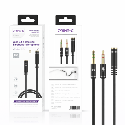 Cable Audio Hembra Jack 3.5MM a 2 Cable Jack 3.5MM PC5813