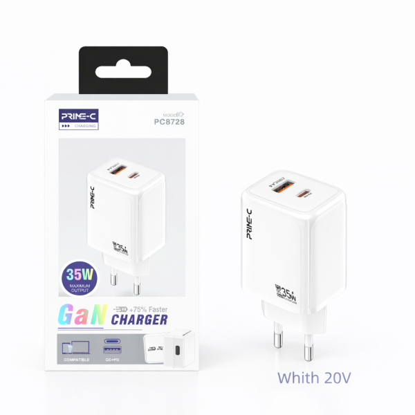 Cargador 35W Type C QC 1USB Completa PC8728