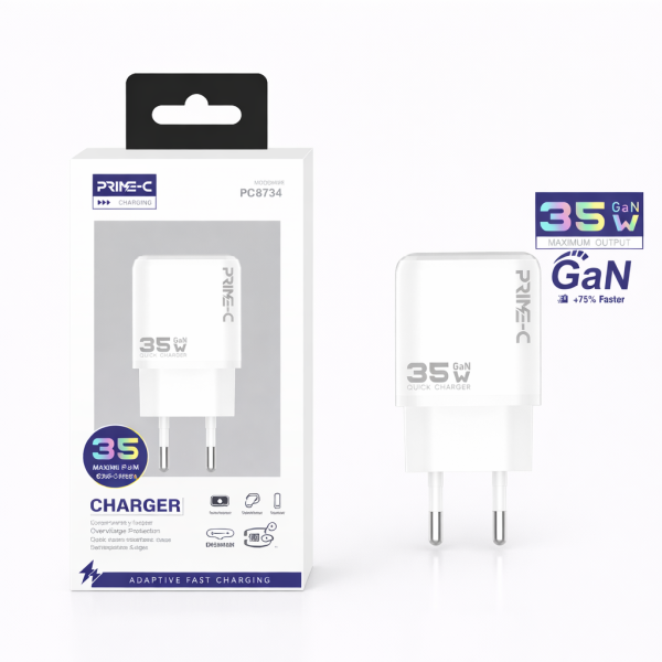 Cargador 35W Type C QC 1USB Completa PC8734
