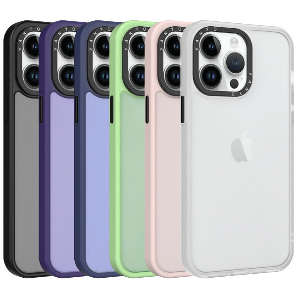 Transparent case with plastic edge for iPhone 14 Pro Max