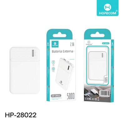 Bateria Externa 5000 mAh Power Bank Blanco
