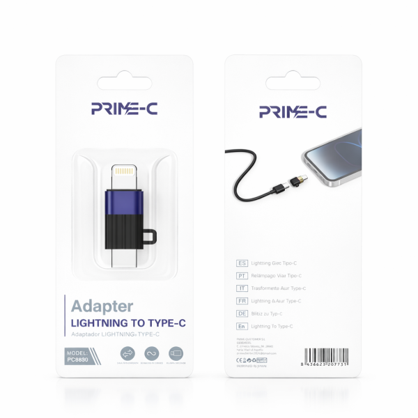 Adaptador OTG Type-C a Lightning PC8830-L-C