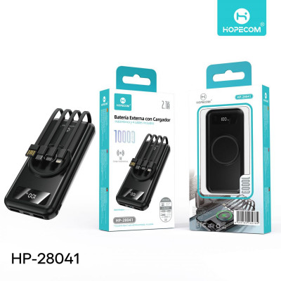 Bateria Externa 10000 mAh 2.1A Negro