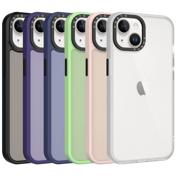 Transparent case with plastic edge for iPhone 14 Plus