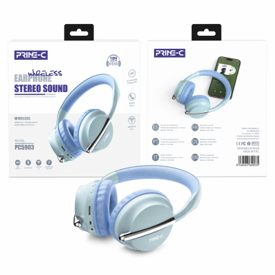Cascos Inalambrico Bluetooth PC5903-AZUL