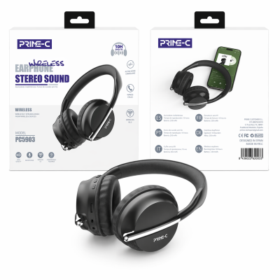 Cascos Inalambrico Bluetooth PC5903-NEGRO