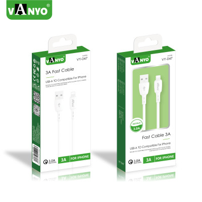 Cable Lightning 3.1 blanco VY-047 conexión rápida y segura para cargar y sincronizar dispositivos Apple