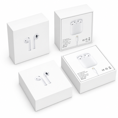 Fone de ouvido compatível com Apple AirPods com estojo de carregamento (2ª geração)
