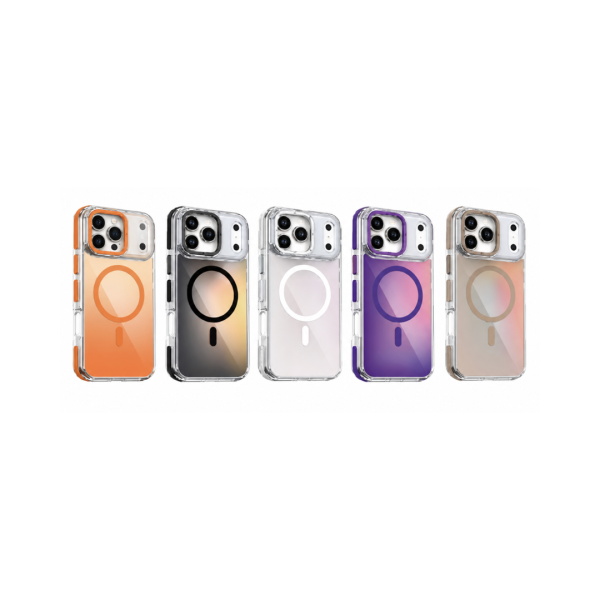 Funda Magnética Degradada con Protección de Bordes para iPhone 17