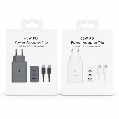 Cargador 65W Con Cable Type-C To Type-C Estilo Samsung