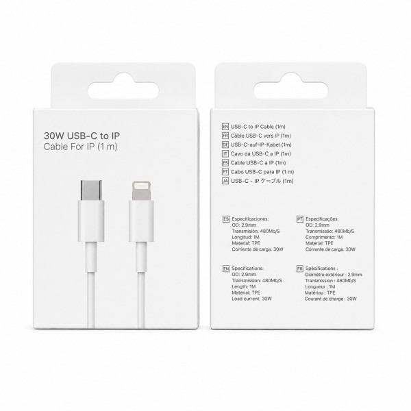 Cable 30W Type-C to Lightning 1M Para iPhone VY-032