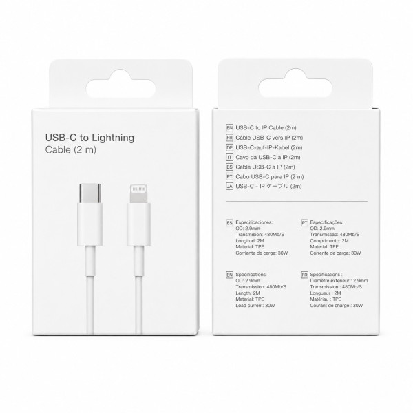 Cable 30W Type-C to Lightning 2M Para iPhone VY-034